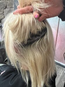 Blonde colour correction Edinburgh