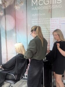 Blonde hair colour correction McGills Hairdressing Edinburgh